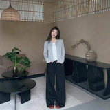 Straight Jeans Women's 2025 Summer Trend With New High-Waisted Loose Leisure Broad Leggings