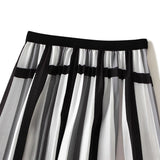 High-Level Geometric Pattern Organ Folded Skirt Woman's New High-Rise Thin And Medium-Long A-Word 100-Fold Skirt 2125