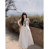 French White Sling Dress Women 2026 New Temperament High-End Summer Wearing Suit In The Long Dress
