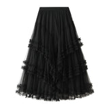 Spring 2025 New Crobs Thin Multi-Level High-Grade Yarn Dress High-End Yarn Skirt Fairy Dress 1298