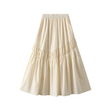 Irregular 100 Folded Skirt Women's Summer New A-Shaped Skirt Umbrella Skirt Long Dress Long Dress 2463