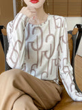 Lyselle Tians 2026 Spring And Summer Ms. Tie-Dye Short Leisure Collar Long-Sleeved Bottoming Shirt Try To Catch Up Jacket