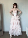 Peach Love French Holiday Gentle Wave Point To Collect Waist And Thin 2026 Summer Sweet Sling Dress