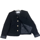 Inner Velvet French Style Temperament Short Coat Autumn And Winter New Thick High-End Famous Coarse Flowers On The Top
