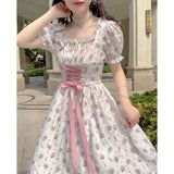 French Design Feeling A Small Sweet First Love Flower Dress Girl Summer Fresh And Gentle Princess Dress