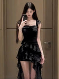 Design A Small Seaside Holiday Dress Pure Style Hottie Wearing French Temperament Tail Sling Dress