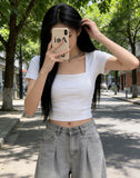 Short-Sleeved Women's Short Clothes Summer 2026 New Body-Clam Navel Pure Hot Girl T-Shirts