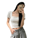Short-Sleeved Women's Short Clothes Summer 2026 New Body-Clam Navel Pure Hot Girl T-Shirts