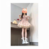 Sweet Babes Small Flying Sleeves Shredded Flower Dress Women's First Summer Love Gentle Wind Cake Princess Dress Waist Fluffy Skirt