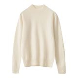 Cashmere 2026 Autumn And Winter New Lady Body Repair Semi-High-Necked Solid-Color Short-Case Knitted Sweater
