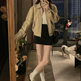 High-End Retro Collar Short Coat Women 2026 Autumn And Winter Loose Work Jacket Showing Thin Small Jacket Tide