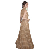 Summer Temperament Slimming Dress Thin Waist A-Shaped Dress Retro Check-In Sleeveless Vest Dress Woman