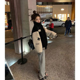 Lambs Gross Baseball Uniform Women's Autumn And Winter 2025 New High-End Fried Street Thick Granular Velvet Fashion Cotton Clothes