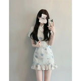 Design Sense Of A Small Improvement Of The Cheongsam National Breeze Floral Dress Summer Temperament To Waist New Chinese Style Gentle Dress