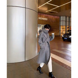 Small Senior Sense Loose Thick Coat 2026 Autumn And Winter New Hepburn Wind Long Hair Coat Woman