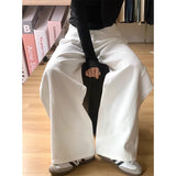 White Wide-Legged Jeans Women's Summer 2025 Trend With New High-Waist Loose-Hanging Scimits Straight Pants