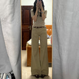 Ucki Micro-Tipped Jeans Women 2025 New Retro Low-Rise Thin Tug Thighs