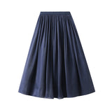 Silk Sensing Temperament Half-Dress Girl Slimming Long A-Shaped Skirt Flowing Summer Egan Yarn Skirt 9818