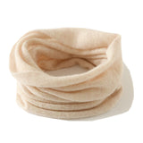 Soft Glutinous Goat 26 Autumn And Winter New Men's And Women's General Neck Sleeve Solid Color Simple To Protect Warm Neck Knitted Neck