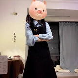 Fake Two College Style Long-Sleeved Dress Women Spring And Autumn 2026 New Teaching Interview Korean Style Wearing Suit