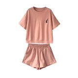 Women's Sports Suit Summer New Korean Version Of The Tide Big-Size Fat Mm Casual Loose Girl Shorts Shorts Two-Sleeve Two-Sleeve Women
