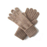New Men's And Women's Same Solid Color Draw For The Autumn And Winter Of 2026, Goat Woolen Riding Windproof Outdoor Knitted Gloves