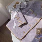 Small Scent Lavender Purple Coarse Flowers, Short Coat Women Autumn And Winter 2026 New High-End Feeling This Year's Popular Color