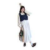 French Temperament Wearing A Denim Vest Dress Suit 2026 Autumn New Shirt Dress Super Fire Two Sets