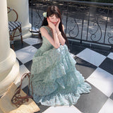 Unique Beautiful Beautiful View Of The Broken Flowers Hanging Dress Women Summer Pomp Seaside Holiday Dress