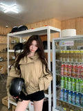 Korean British Style Short Wind Jacket Design Collar Double Buckle Korean Version Of Fashion Niche Top Lady
