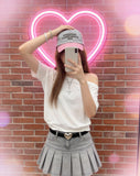 Slanted Shoulder White Leak Shoulder Short Sleeve Woman 2026 Summer Loose Lazy Slackness Feel Shoulder T-Shirt Irregular