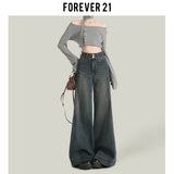 Vintage Blue Autumn Pear-Shaped Broad-Legged Jeans Women's Trend New High-Waisted Loose-Hanging Trousers