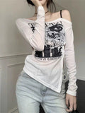 Design Suffeled Shoulder Long Sleeve Sunscreen Shirt Women Spring And Summer Slimming Pure Hot Hot Girl Thin Clothes
