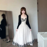 Solo Explosion ~ Lace Secret ~ Sexy Lace Suspension French Lace Ribbon Ribbon Ribbon Receipt Waist Netɴ Dress Woman