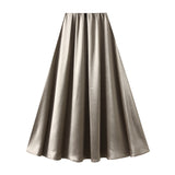 The New Spring And Autumn New A-Dress Skirt Mid-Dress Mid-Dress Mid-Dress Mid-Senior Skirt 9993-1