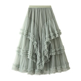 Spring 2025 New Crobs Thin Multi-Level High-Grade Yarn Dress High-End Yarn Skirt Fairy Dress 1298