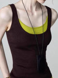 Two Sets Of Slings Waistcoat Women Wear Fashion Temperament Inside And Outside In The Summer Wearing A Sleeveless Top