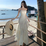 French High-End Rite Birthday Party Dress Dress Senior Sling With Holiday Style Dress Temperament