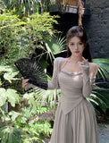 Early Autumn 2026 New Korean Lazy Dress Temperament Women's High-End Wear A Set Of Dress Dress