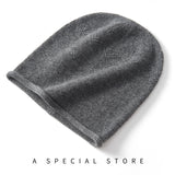 Cashmere 2026 Autumn And Winter New Women's High-End Solid Color Knitting Thick To Keep Warm Fashion Cloud Flowers Casual Hat