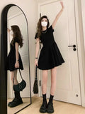 French Hepburn Black High-End Temperament Dress Women's Summer 2025 New Small Thin Short Skirt