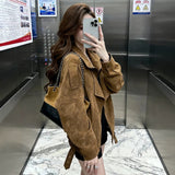 Super Good-Looking Winter Dress Unique Beautiful Korean Thick Beauty High-End Small Small Leather Coat Women Autumn