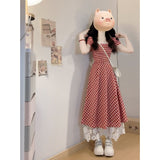 Large-Size French Sweet First Love Dress Women Summer Fat MM Thin Skirt Pear-Shaped Body A Dress