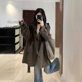 Short Loose Wind Coat Women 2026 Autumn And Winter New Small Look Thin Korean Version Of Korean Leisure