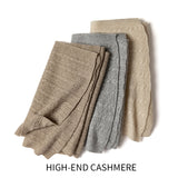 Cashmere 2026 Autumn And Winter New Women's High-End Neck Warm Knitting Heavy Thick Solid Color Splined Plus Long Scarves
