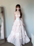 Peach Love French Holiday Gentle Wave Point To Collect Waist And Thin 2026 Summer Sweet Sling Dress