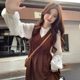 Early Autumn Dress With Two Sets Of College Style Dress Women's Autumn And Winter 2025 New Dress