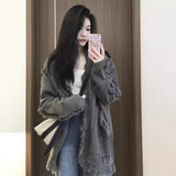 Knitted Sweater Women's Autumn And Winter 2026 New Lazy Wind Lax Loose Long Sleeves Top Coat