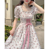 French Design Feeling A Small Sweet First Love Flower Dress Girl Summer Fresh And Gentle Princess Dress