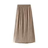 2025 Autumn Vintage Fall Dress Slim Swing Fishtail Skirt Women Fashion A Word Morphine Half Dress 1909